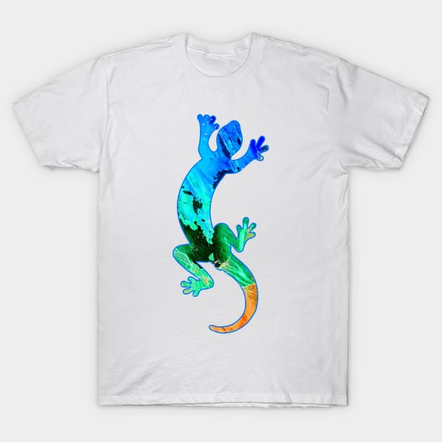 Gecko Shirt | Colorful Rainbow Gift T-Shirt by Gawkclothing